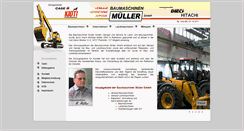 Desktop Screenshot of baumaschinenmueller.de